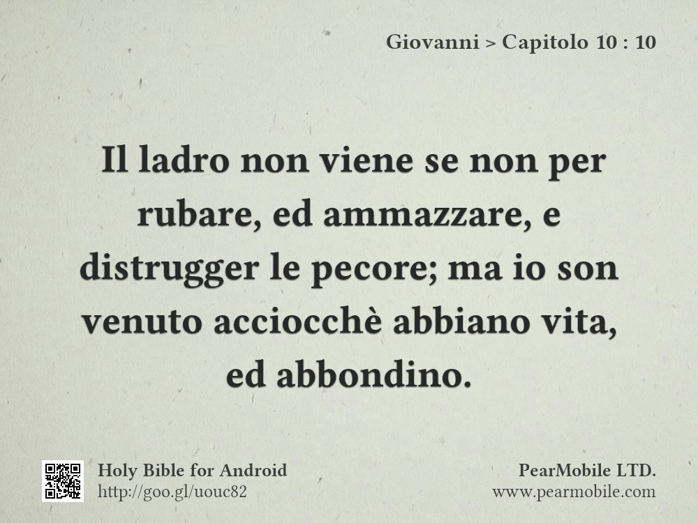 Giovanni, Capitolo 10:10